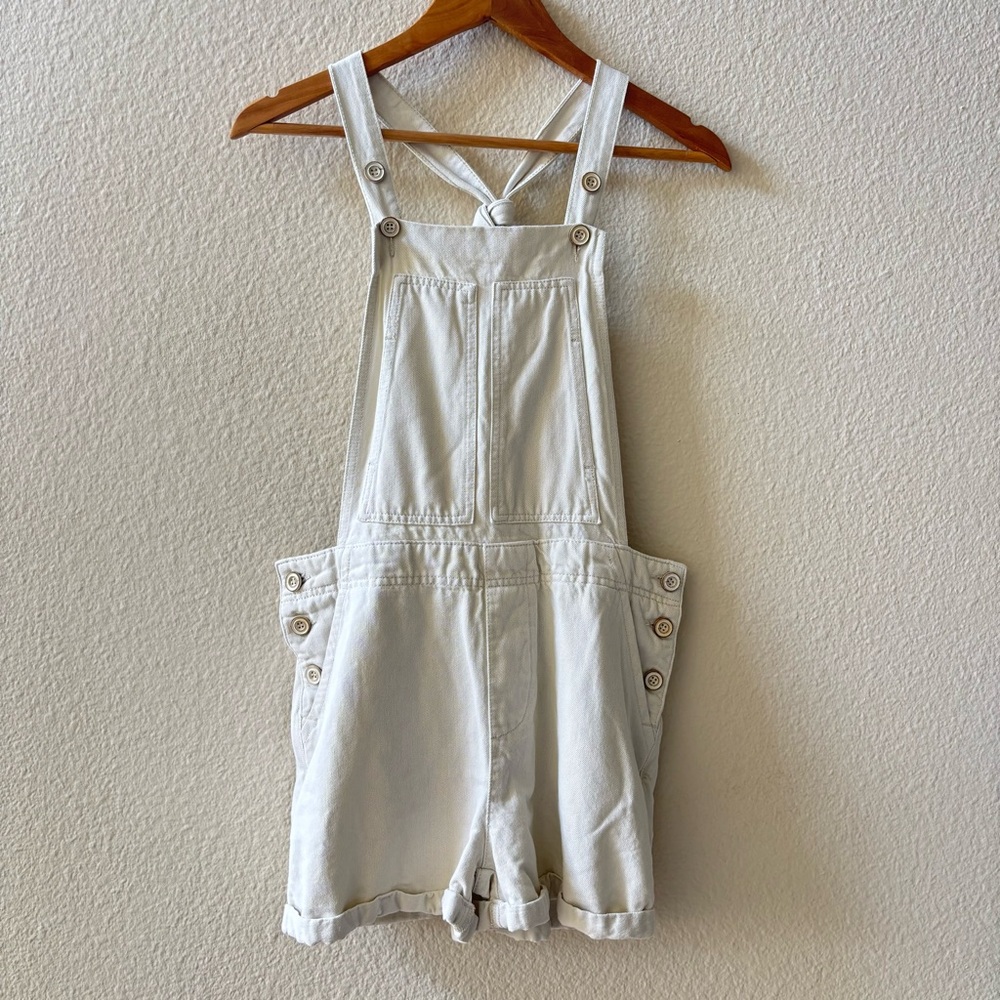 Anthropologie Cream Women Jeans Overalls